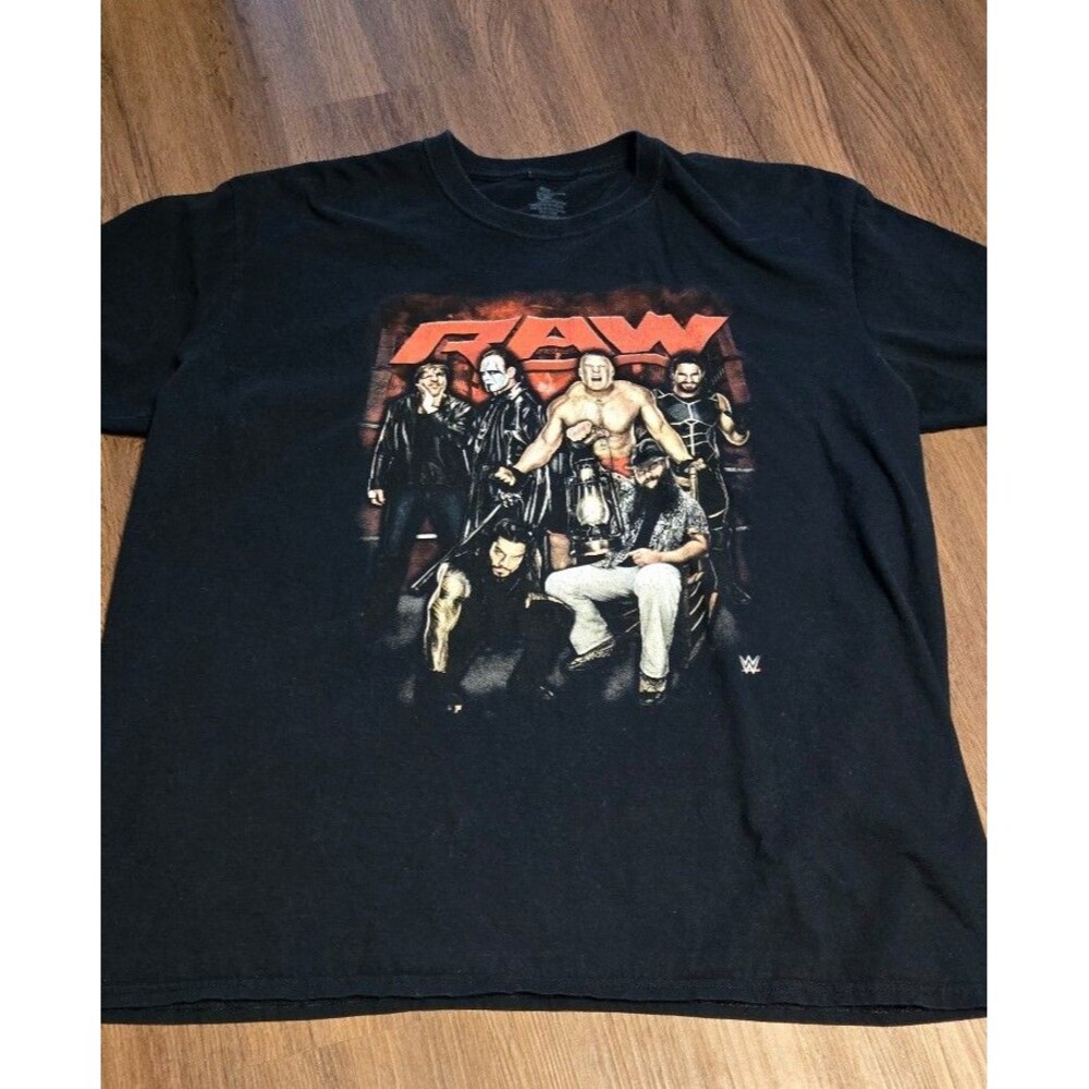 Raw Sting Brock Bray Seth Roman Dean WWE Authentic Rare T shirt Vintage XXL